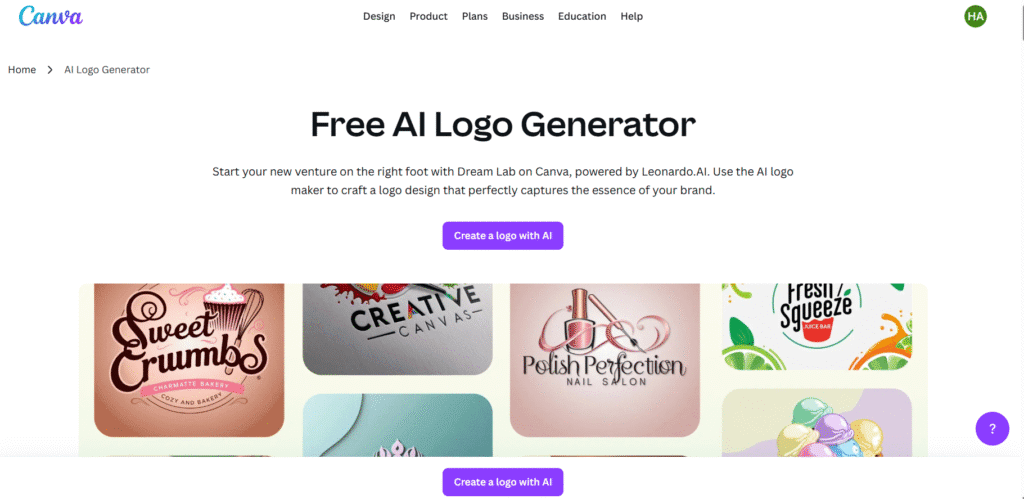 Canva AI Logo Generator