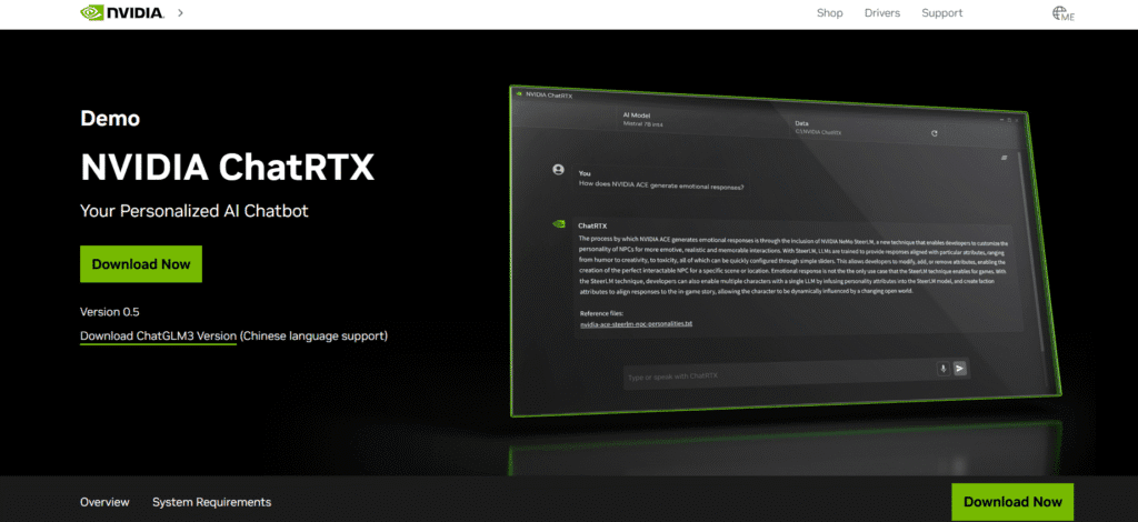 Chat with RTX (Nvidia)