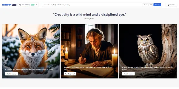 Freepik AI image editor