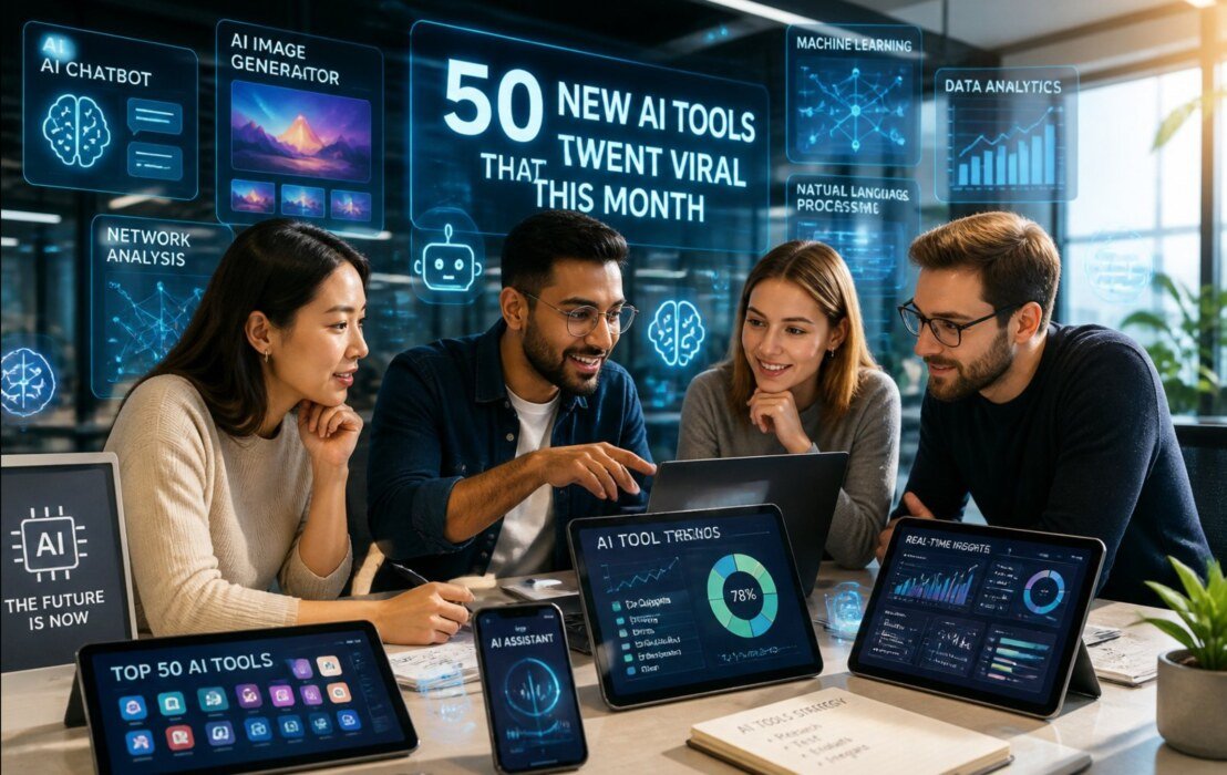 50 New AI Tools That Went Viral This Month